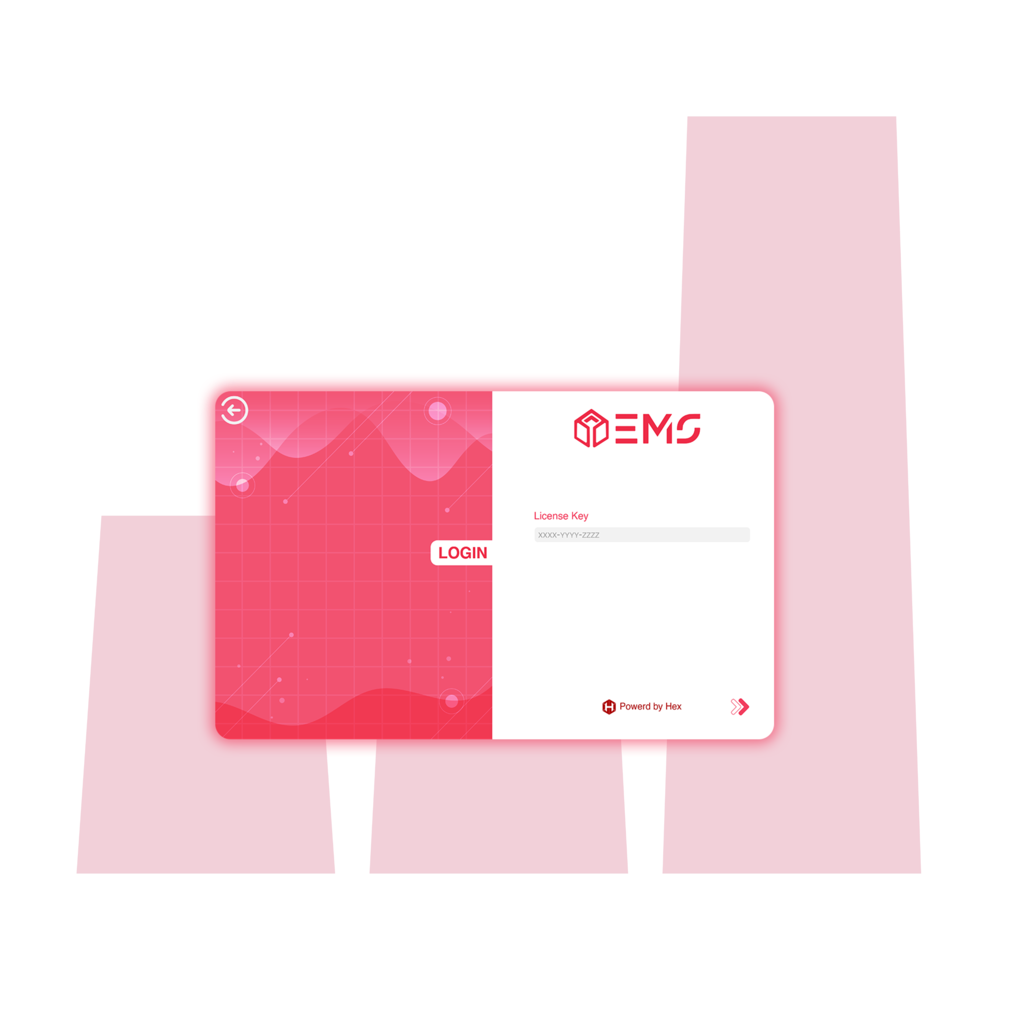 EMS login screen